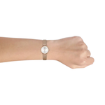 Emporio Armani Gianni T-Bar Silver Dial Analog Watch for Women AR1956