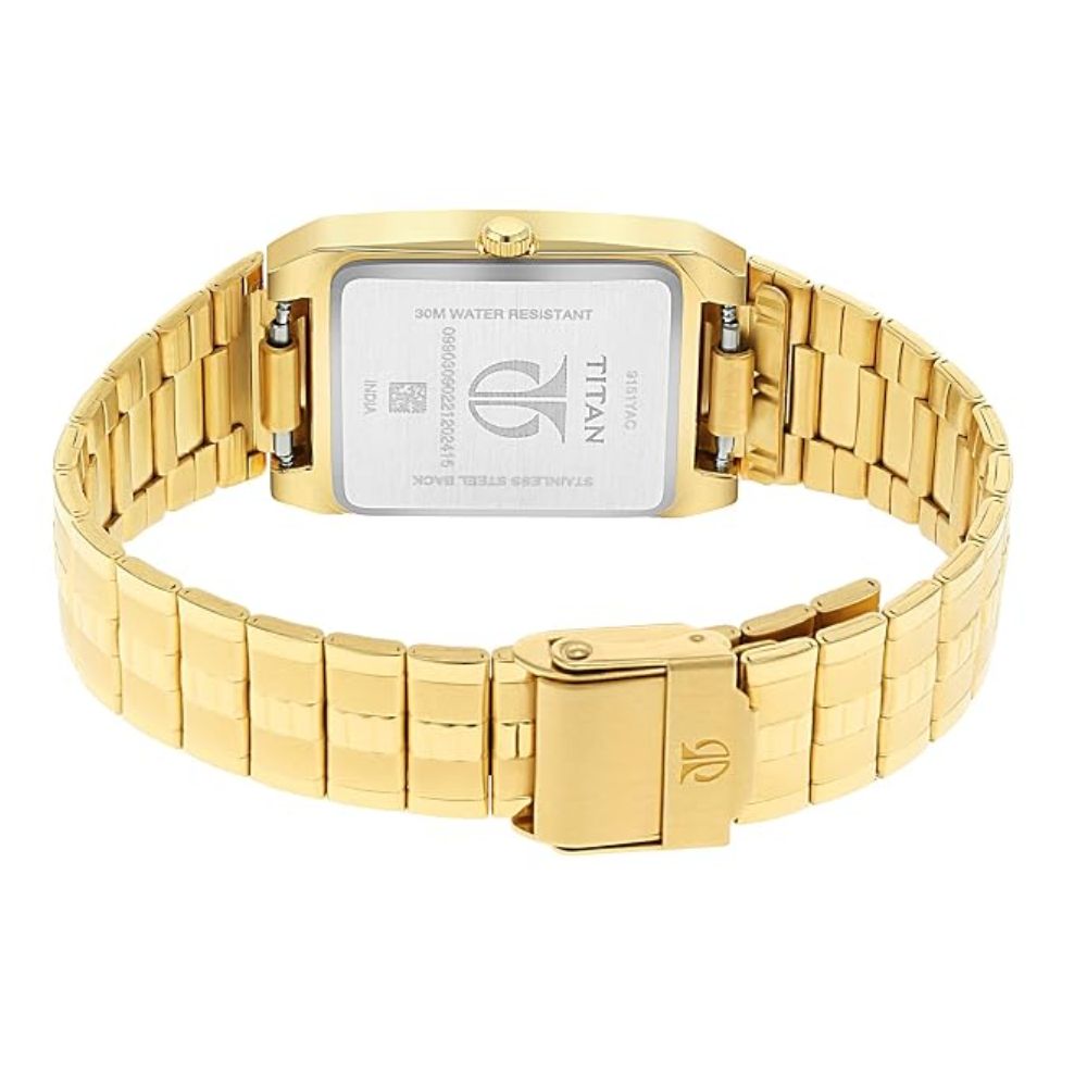 Titan Quartz White Men's Watch 9151YM06