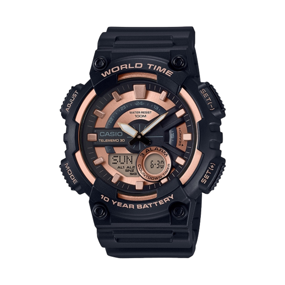 Casio Black Resin Strap Men's Watch AEQ-110BW-9AV, AEQ-110W-1A2V, AEQ-110W-1A3V | 10410723