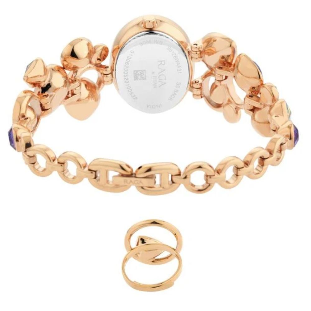 Titan Raga Moments Of Joy Rose Gold Women's Watch 95126WM01