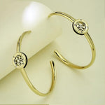GUESS 4G Loop Gold-Plated Women's Earrings UBE02284YGBK