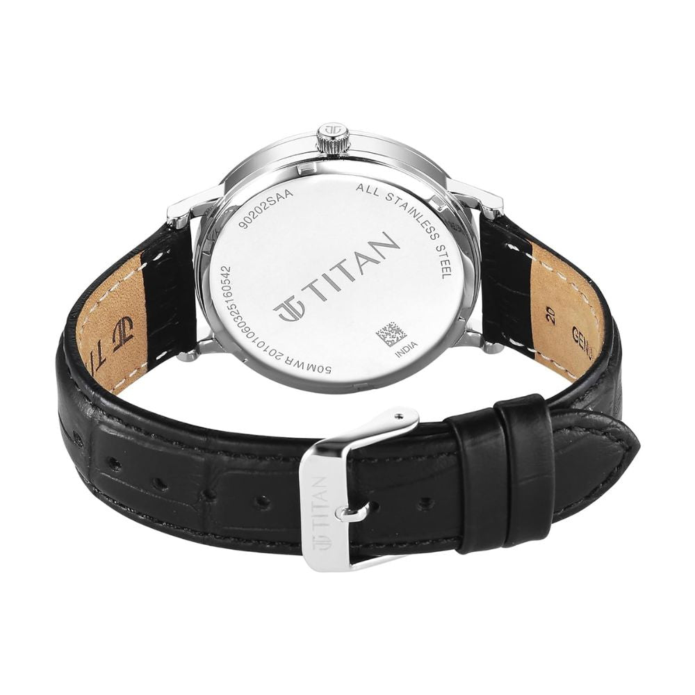 Titan Elegance Black Men's Watch 90202SL02