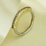 GUESS Knot You Gold-Plated Stainless Steel Ring For Women Ring UBR04057YG56