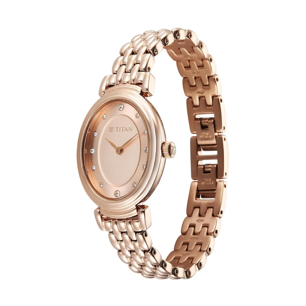 Titan Aura Phase Rose Gold Women's Watch 95242WM01
