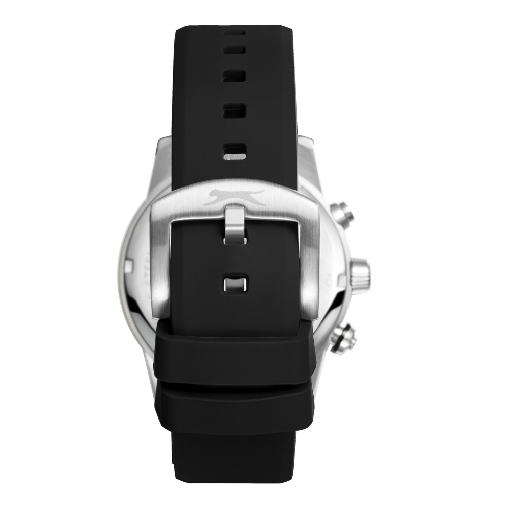 Slazenger Round Silver Dial Men's Silicone Strap Watch SL.09.2535.2.05