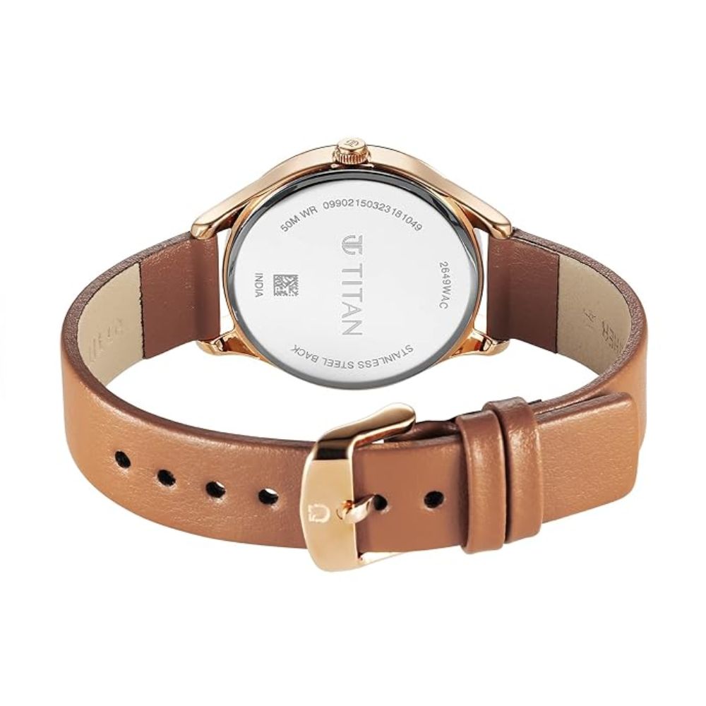 Titan Analog Silver Women's Watch 2649WL04