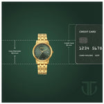 Titan Bandhan Eternal Green Dial Couple Watch 19672967YM01