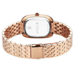 Titan Glamour Rose Gold Women's Watch 95317WM01