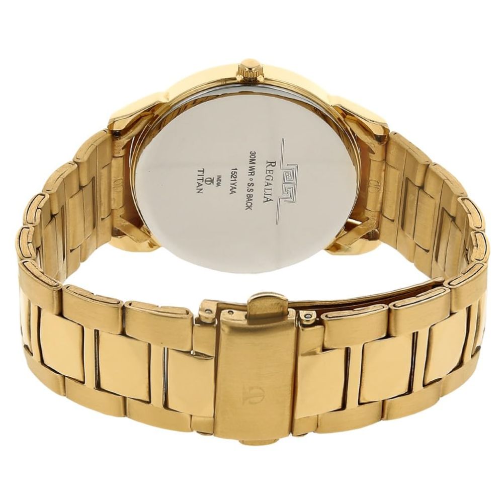 Titan Regalia White Men's Watch NM1521YM02
