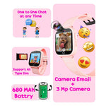 Spiky Cyclops Pink Kids Smartwatch 4G Voice Calling