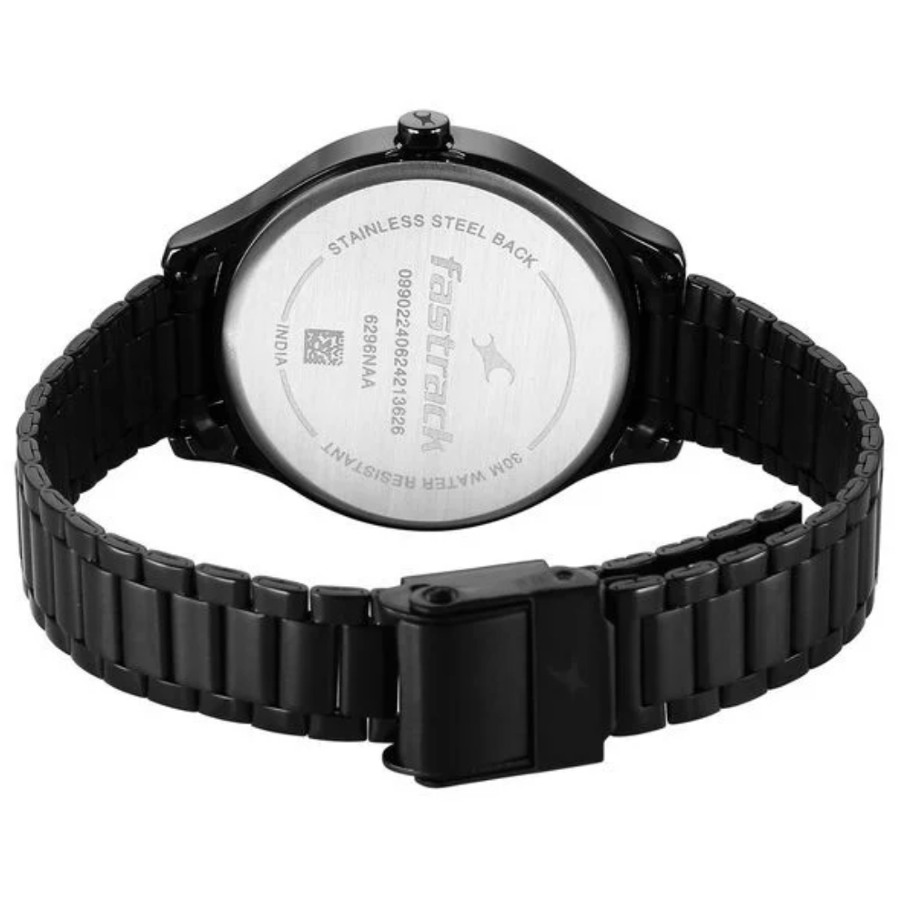 Fastrack Stunners Black Dial Quartz Analog Watch For Girls- 6296NM01
