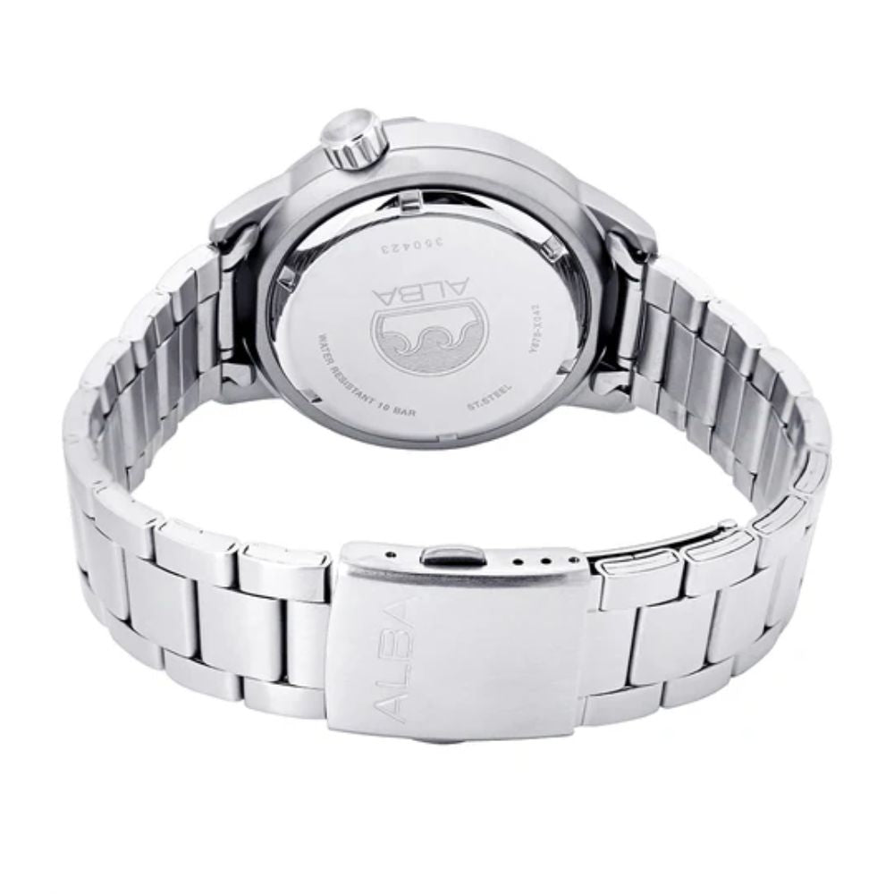 ALBA Automatic Blue-Red Rotating Bezel Men's Watch AL4247X1