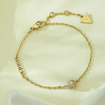 GUESS Steel Gold-plated Bracelet Gold Women's Jewellery UBB04456YGL