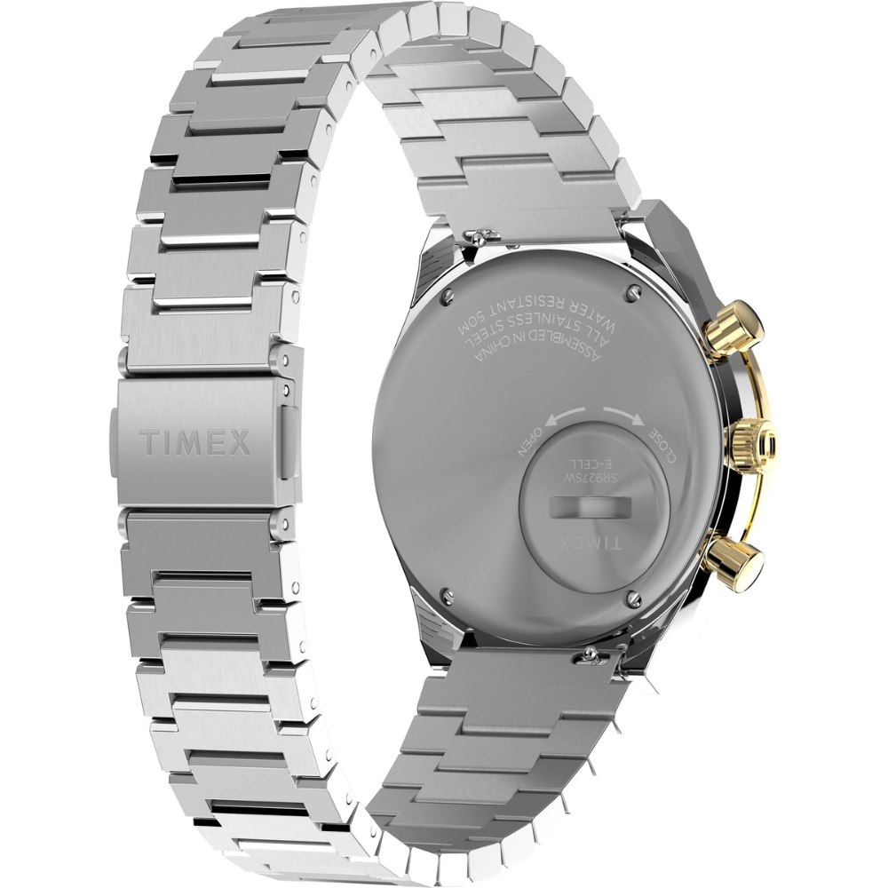 Timex Unisex Black Dial Analogue Watch TW2W64200UJ
