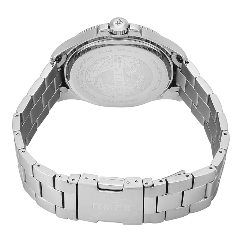 Timex Harborside Silver Analog Men's Stainless Steel Watch TWEG27000