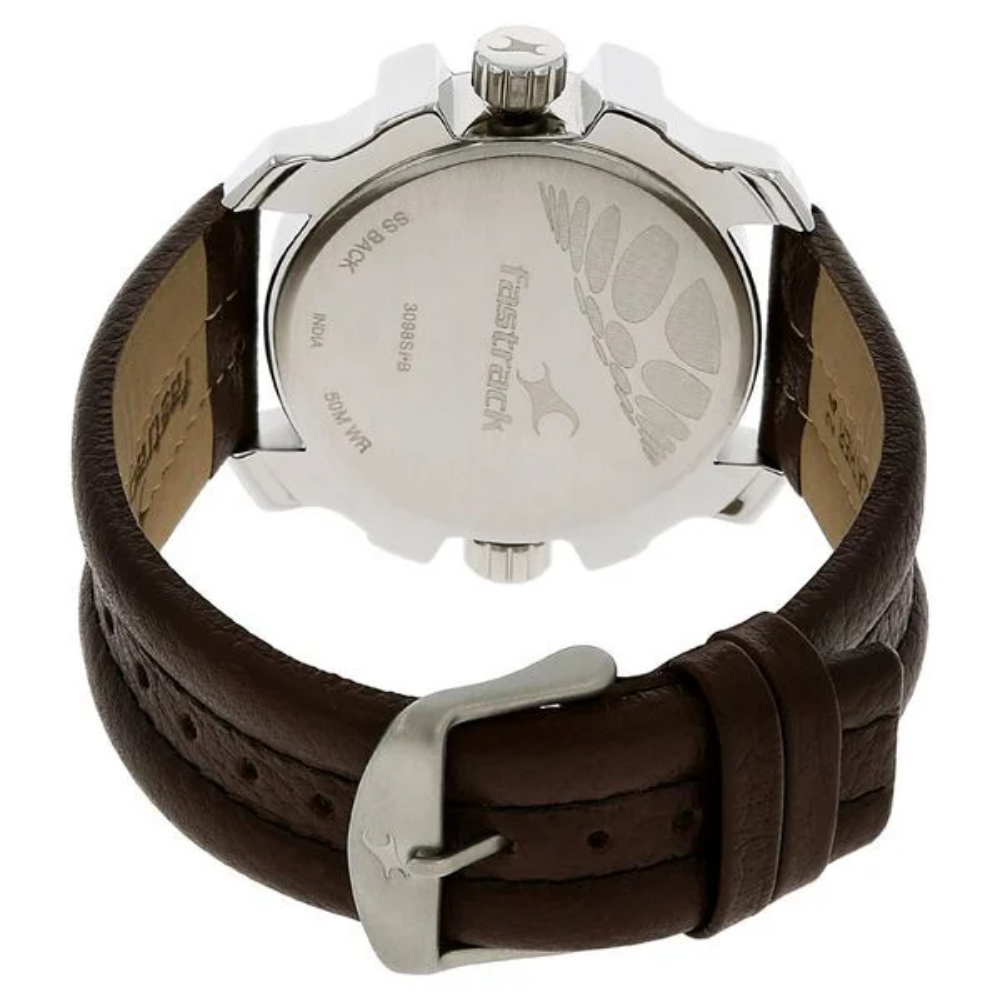 Fastrack Quartz Analog Black Dial Watch for Guys 3098SL02