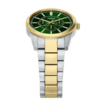 Fossil Pearson Green Dial Multi-Function Stainless Steel Watch FS6197
