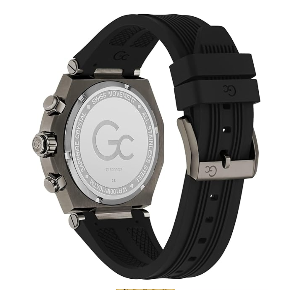 G.C. Round 44mm Black Dial Analog Black Men Watch Z18009G2