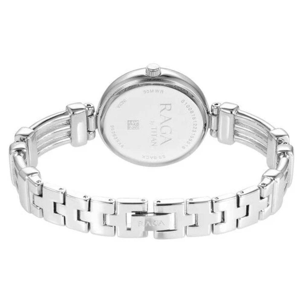 Titan Raga Showstopper Silver Women's Watch NU95263SM01