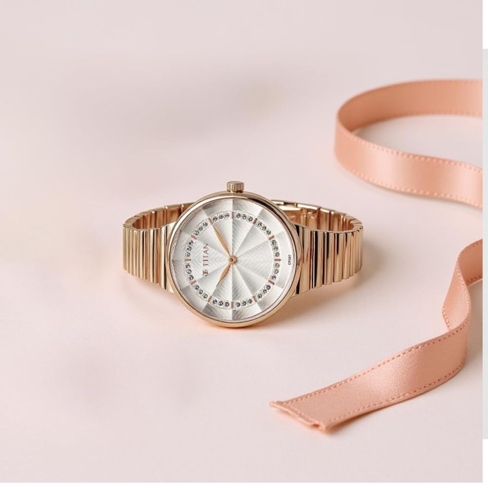 Titan Aura Silver Women's Watch 95245WM02