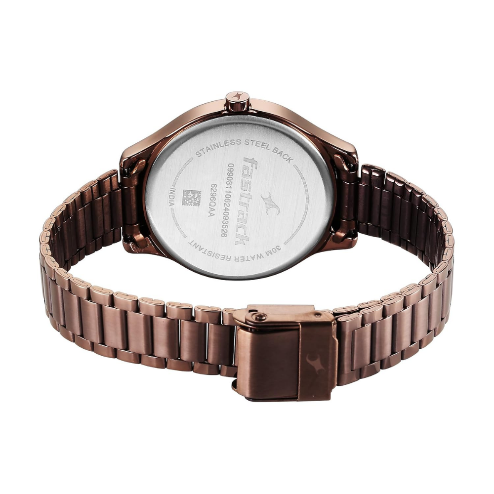 Fastrack Stunners Brown Dial Women's Watch 6296QM01