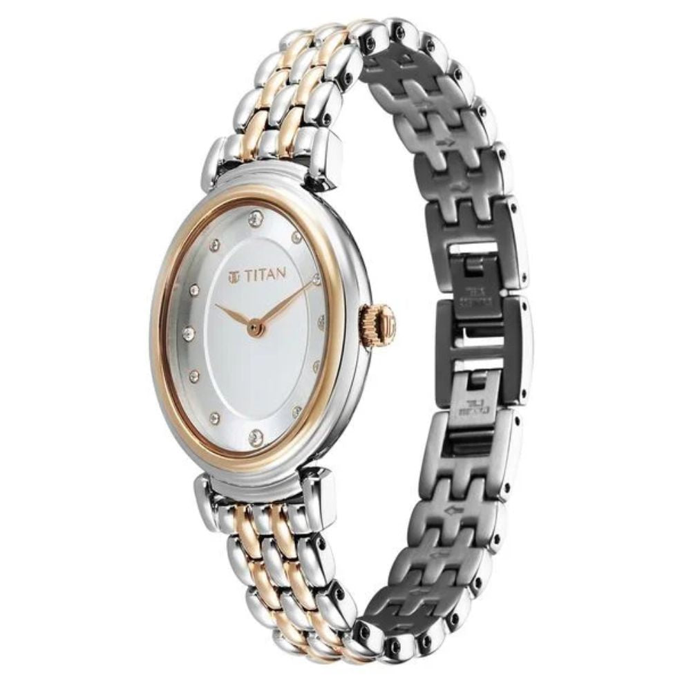 Titan Aura Two Toned Women's Watch NU95242KM01
