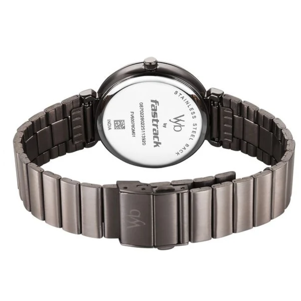 Fastrack Vyb Charmer Grey Dial Girls' Watch FV60078QM01