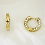 GUESS Circle Lights Gold-Plated Women's Earrings UBE03160YG