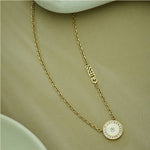 Guess Love Gold-Plated White Women Necklace UBN04080YGWH