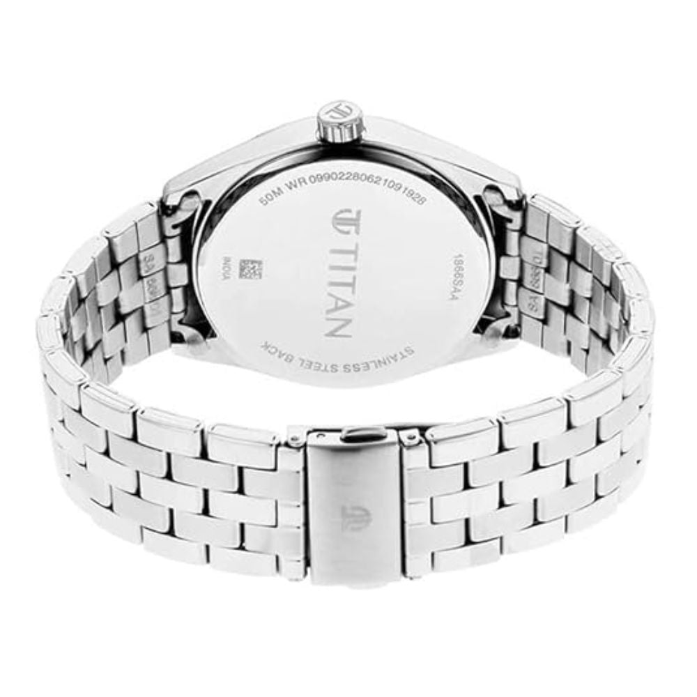 Titan Quartz Black Dial Men's Watch 1866SM01