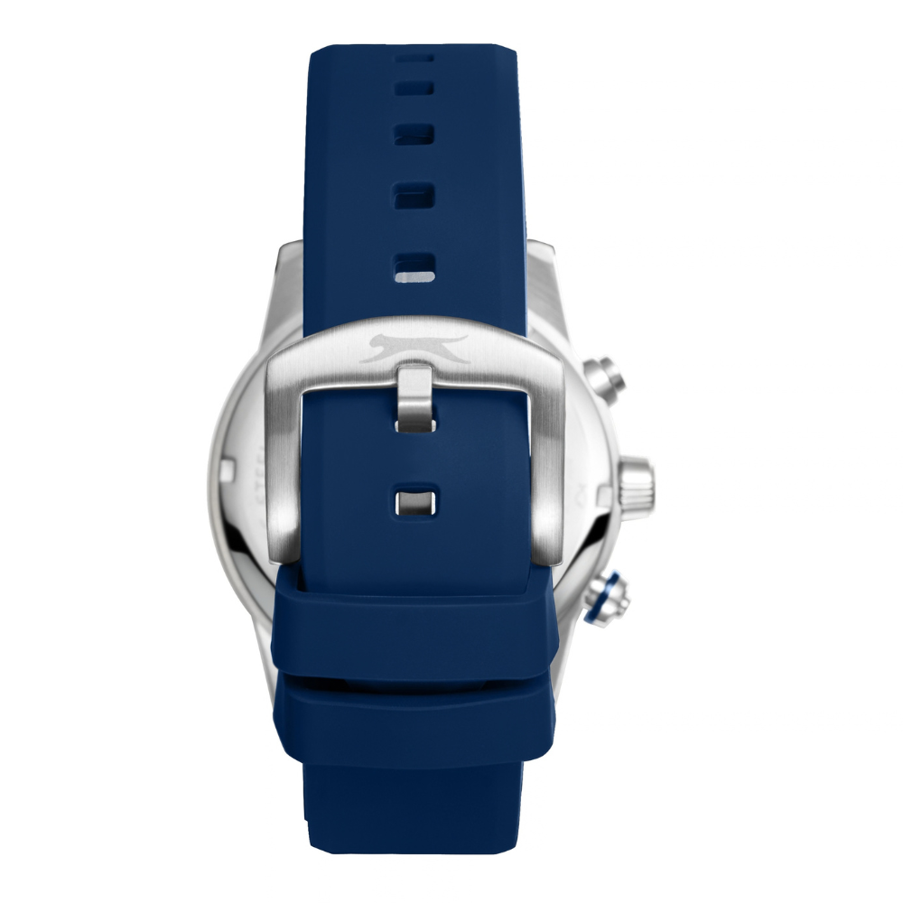 Slazenger Multifunction Navy Dial Silicone Strap Watch SL.09.2535.2.02