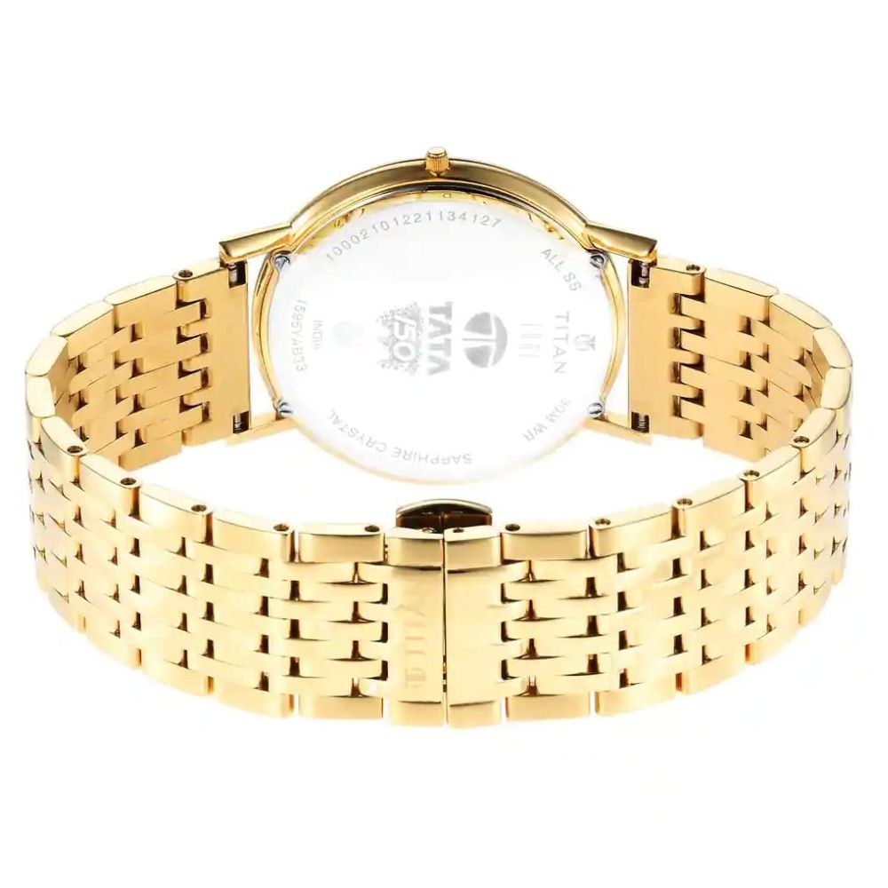 Titan Edge Yellow Men's Watch 1595YM01