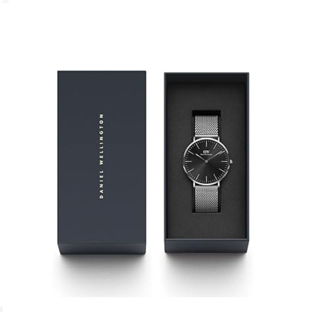 Daniel Wellington Classic Analog Black & Silver Men's Watch DW00100629K