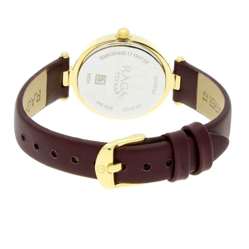 Titan Raga Viva Champagne Women's Watch 2579YL01