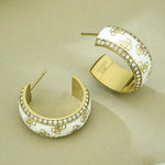 GUESS 4G Loop Gold Women's Earrings UBE02278YGWH
