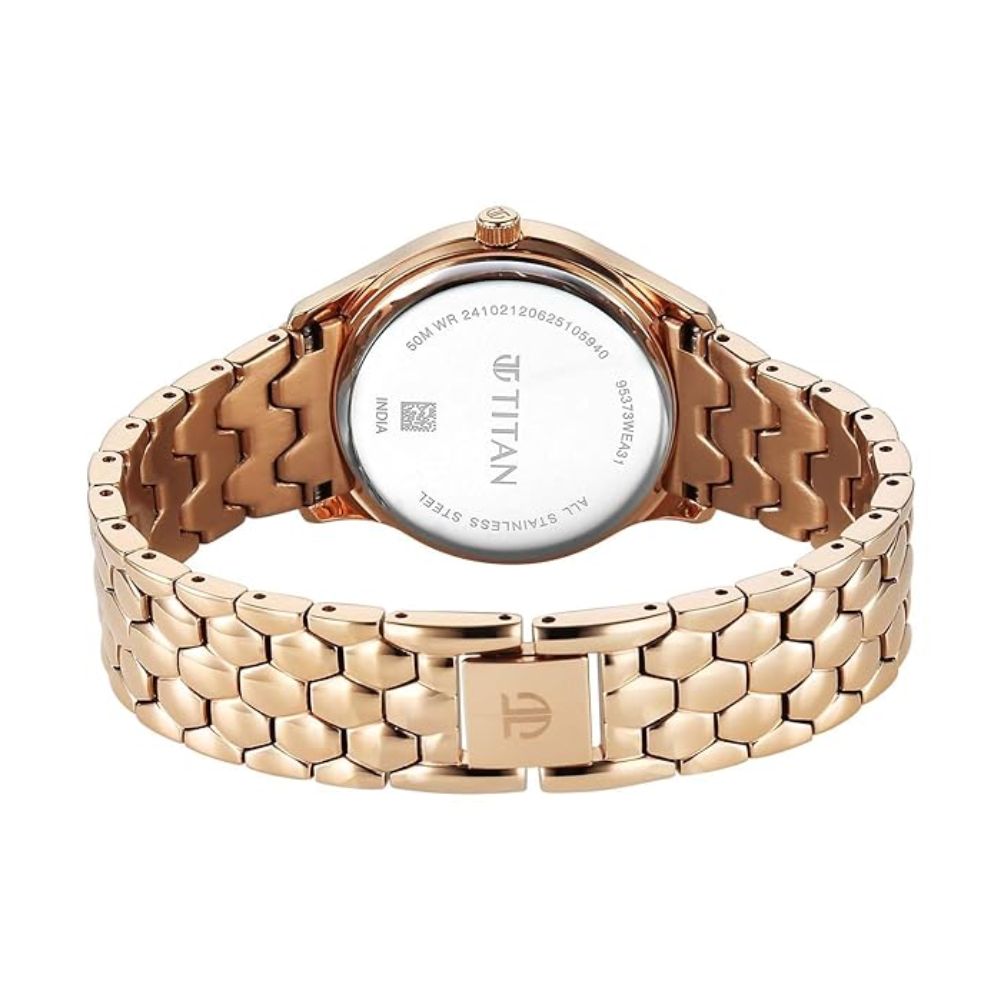 Titan Glamour Mother of Pearl Women's Watch 95374WM01