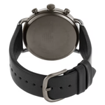 Emporio Armani Silver Dial Men's Chronograph Leather Watch AR11384