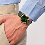 Titan Nebula Vintage Green Dial Men's Watch NT600DL24