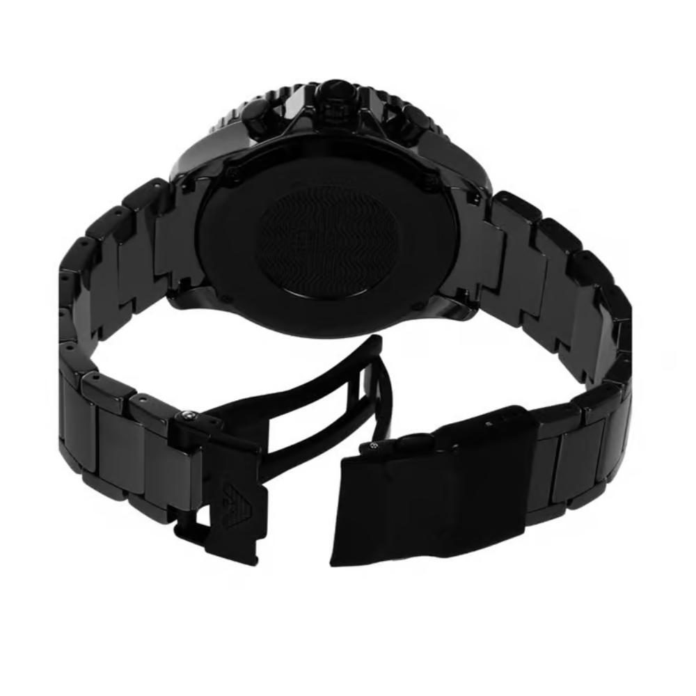 Emporio Armani World Explorer Men's Black Dial Chronograph Ceramic Watch AR70010