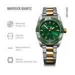 VICTORINOX Maverick Green Dial Men's Quartz 39 mm Watch 242101