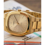 Timex Square Champagne Dial Analog Women's Watch - TW6A00900IK