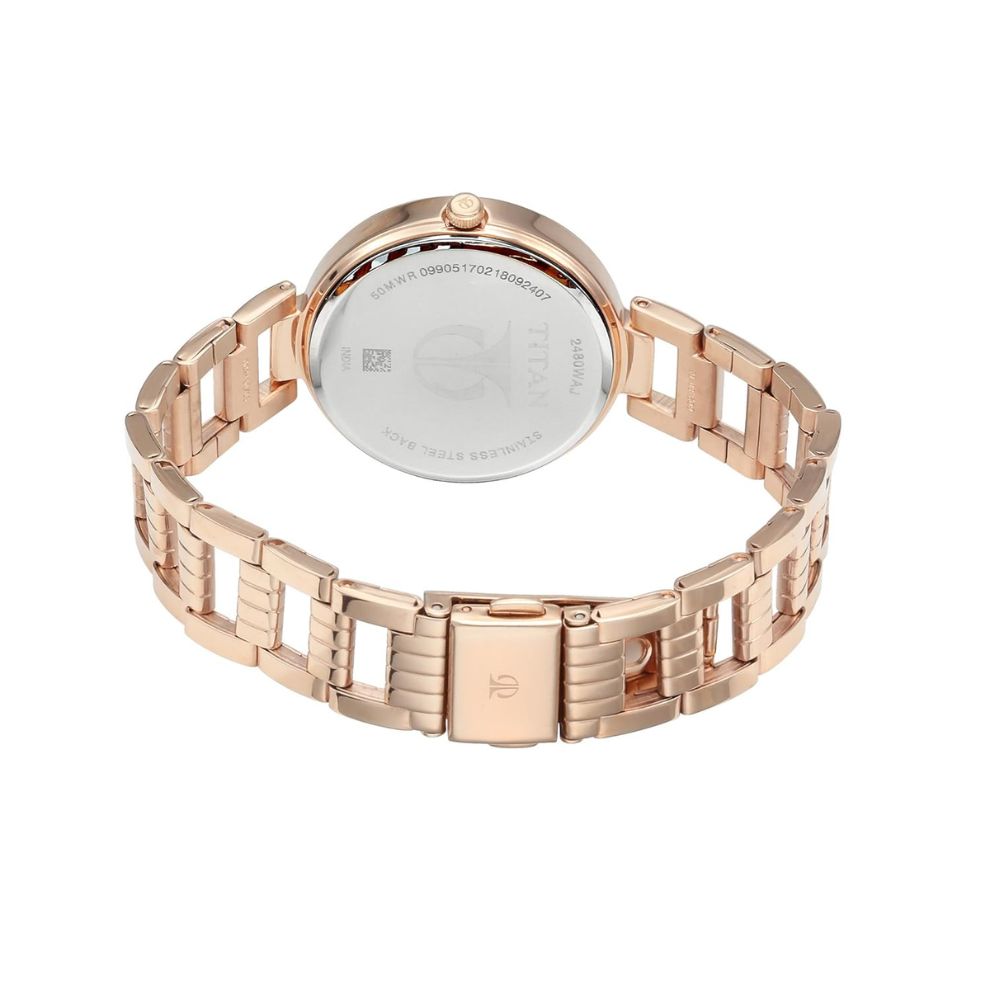 Titan Sparkle Rose Gold Women's Watch 2480WM03