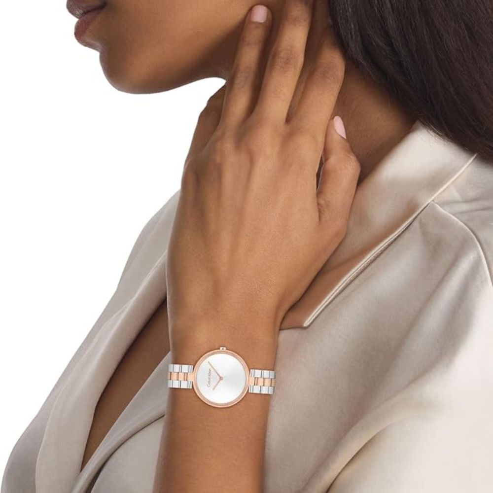 Calvin Klein Gleam Silver Dial Women's Watch 25100040