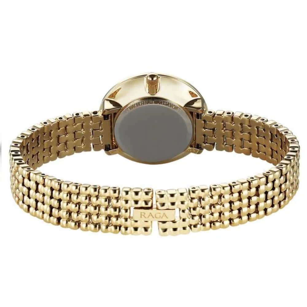 Titan Raga Showstopper Champagne Women's Watch 95350YM01