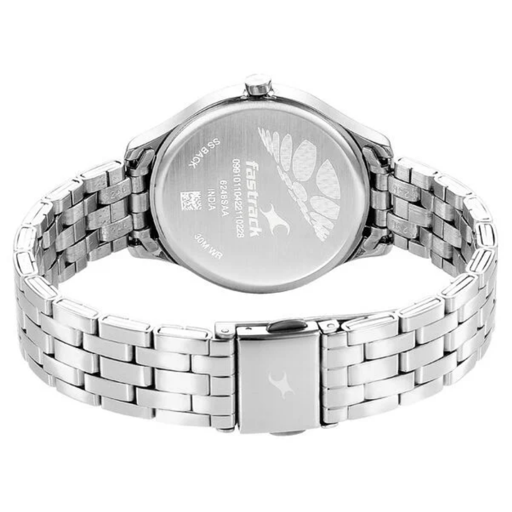 Fastrack Stunners Quartz Analog Rose Gold Dial Watch for Girls - 6248SM02