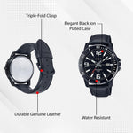 Casio Enticer Black Men Watch A1981 - MTP-VD01BL-1BV