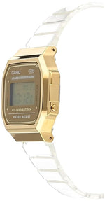 Casio Vintage Gold Dial Transparent Unisex Watch D307 A168XESG-9ADF