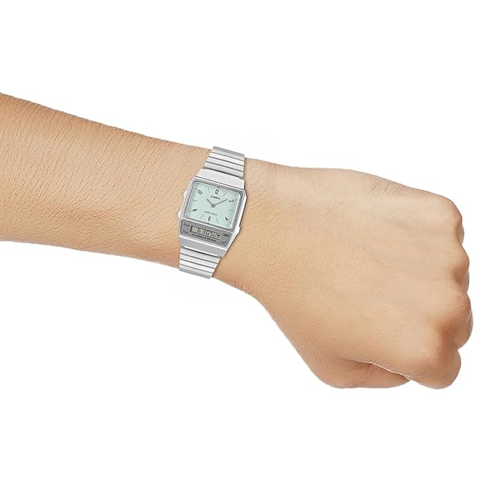 Casio Vintage Green Unisex Watch D362 AQ-800E-3ADF