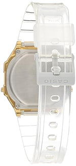 Casio Vintage Gold Dial Transparent Unisex Watch D307 A168XESG-9ADF