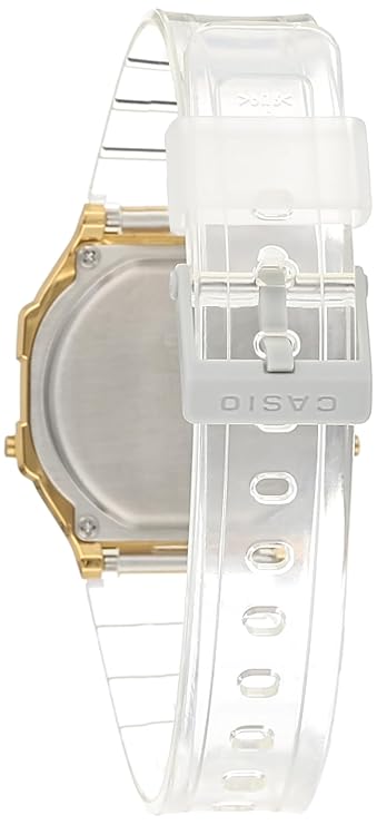 Casio Vintage Gold Dial Transparent Unisex Watch D307 A168XESG-9ADF